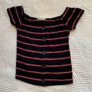 active usa striped top